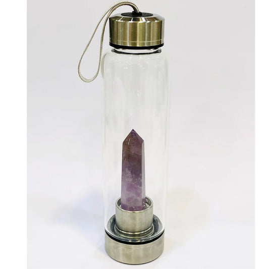 Amethyst Crystal Water Bottle